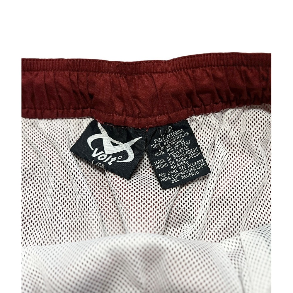 Voit Men's Red Cargo Swim Trunks Size Large Nylon Mesh Lined Y2K Style 8" Inseam - Picture 6 of 11